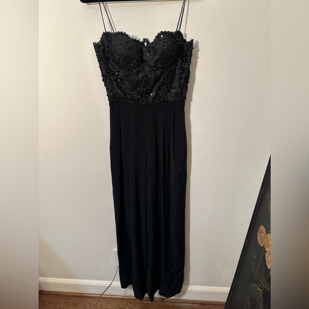 Cache women’s black sequin jumpsuit